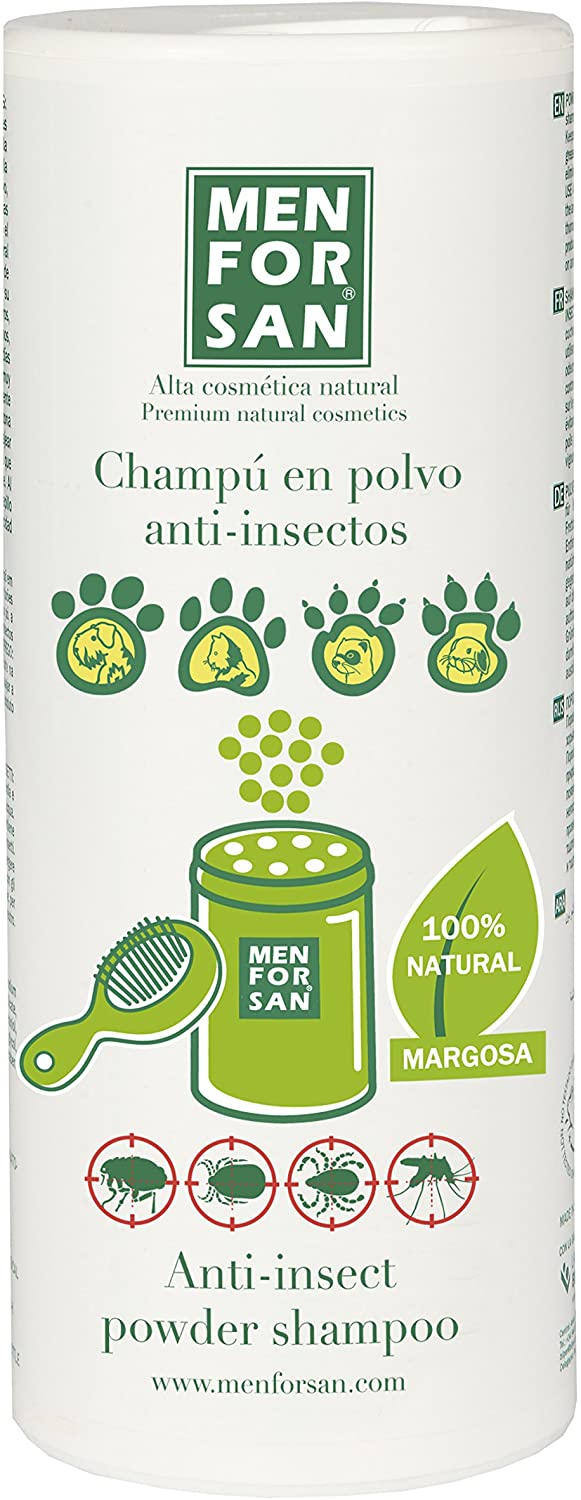 Champú en polvo anti-insectos